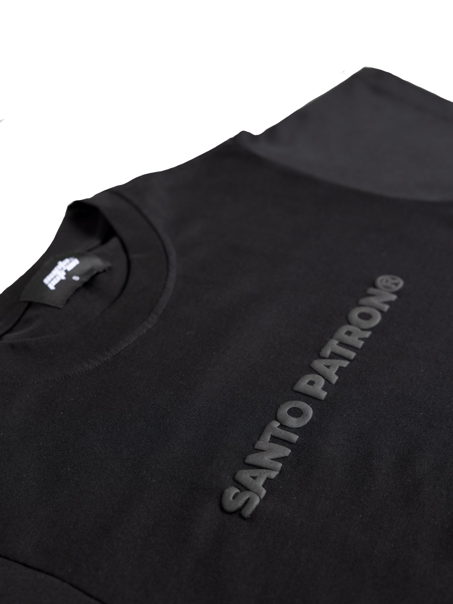 Santo Patron Unicolor Puff Tee Black - santopatron.clothing