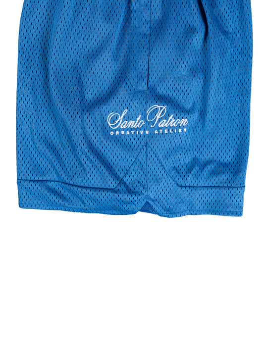 Santo Patron Blue Mesh Short - santopatron.clothing