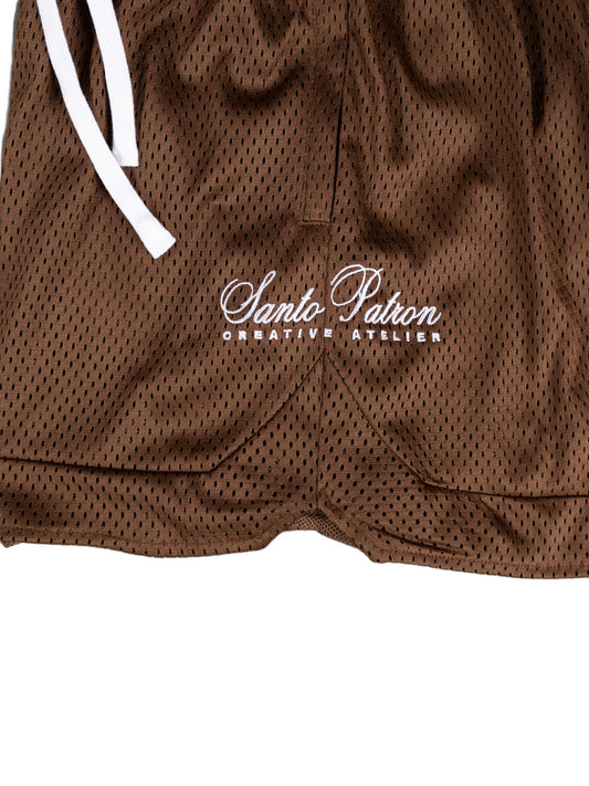Santo Patron Brown Mesh Short - santopatron.clothing