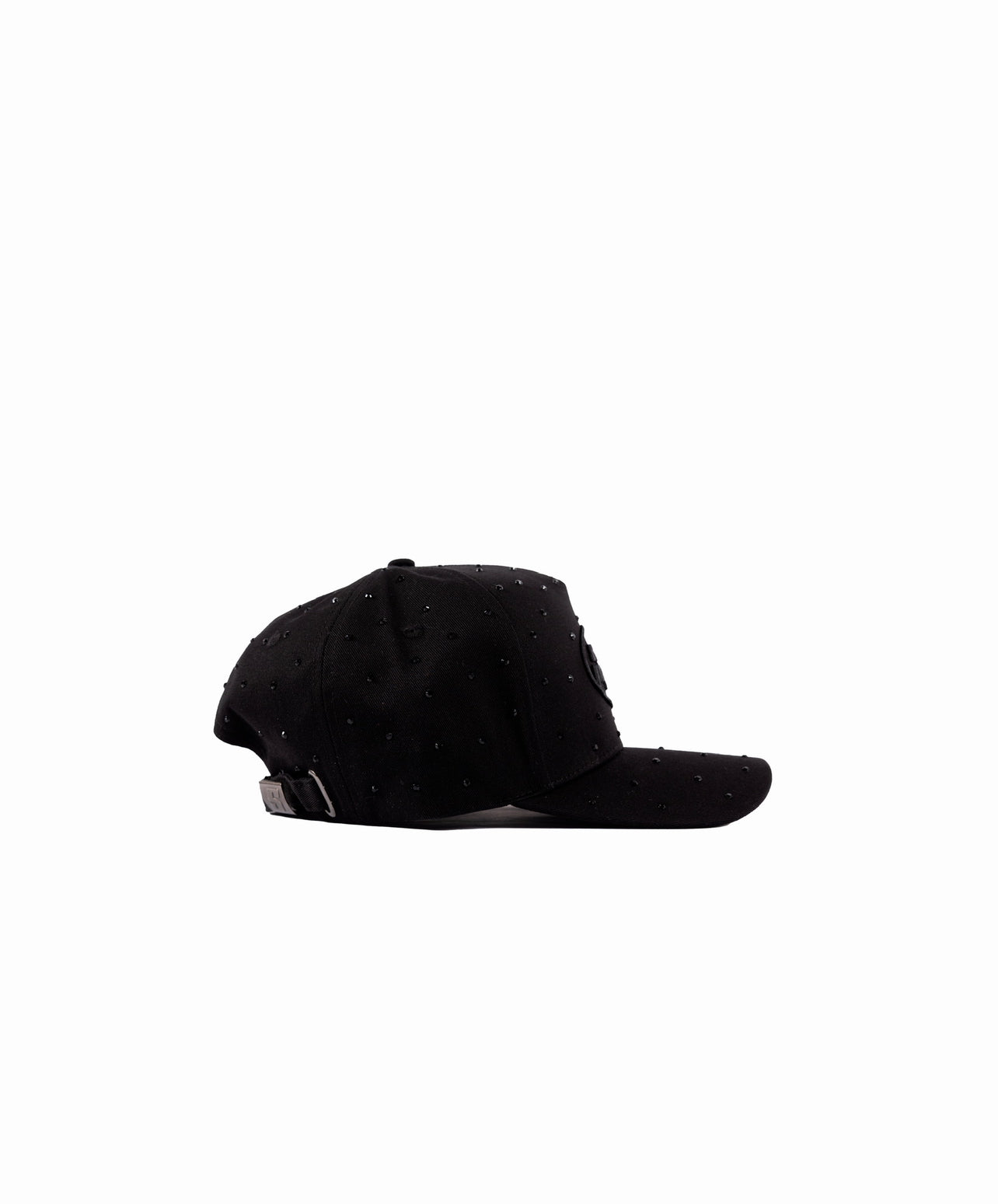 Black Rhinestone Hat - santopatron.clothing