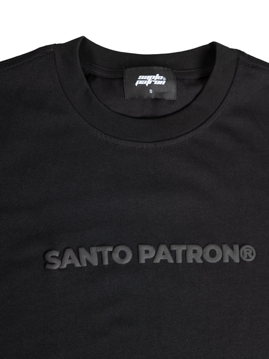 Santo Patron Unicolor Puff Tee Black - santopatron.clothing