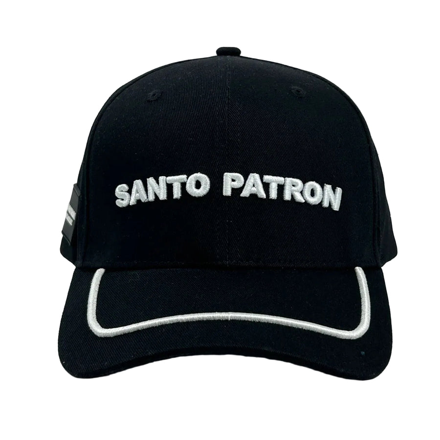 Santo Patron Black Hat Line White