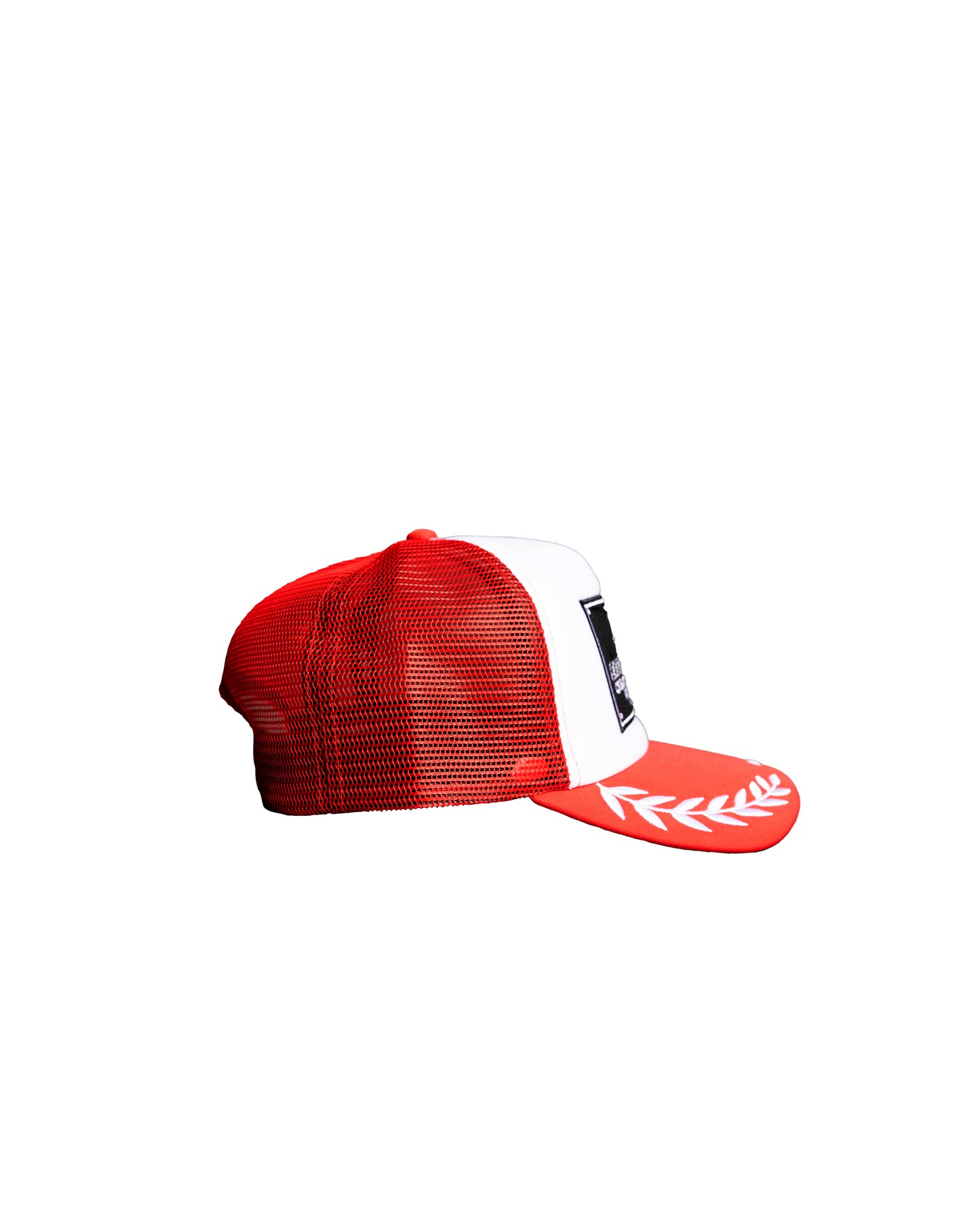 The Patch Trucker Hat Solar Red