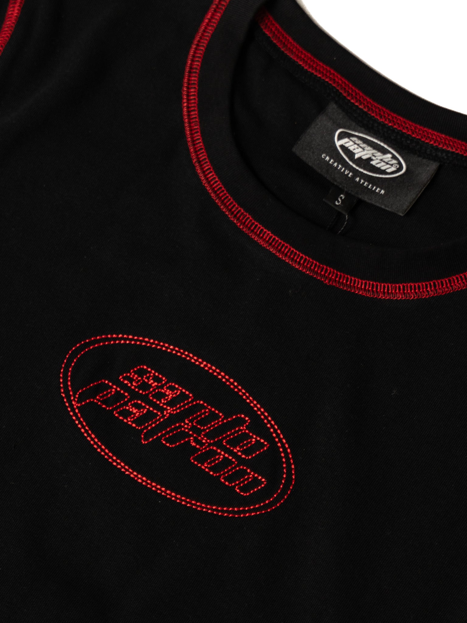 Santo Patron Red Lines Baby Tee Santo Patrón Clothing