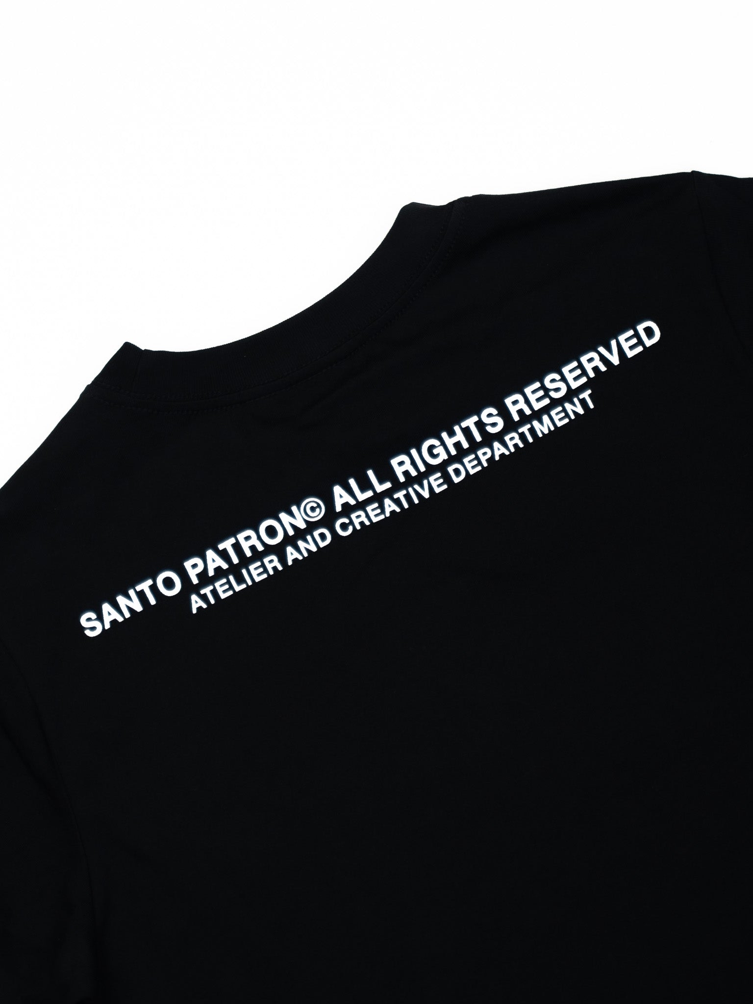 Santo Patron Basic Text Black Santo Patrón Clothing