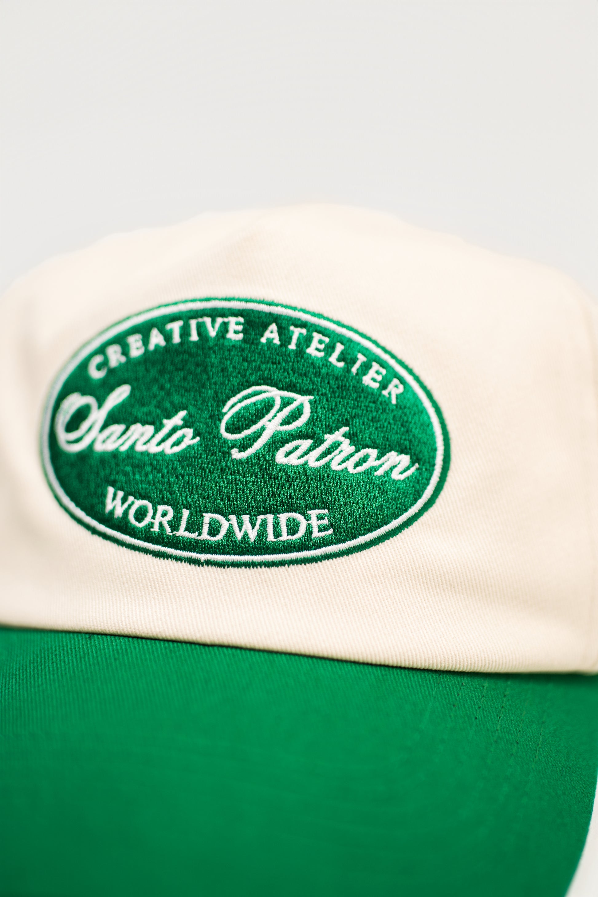 Santo Patrón Round Green Heritage Unstructured Cap santopatron.clothing