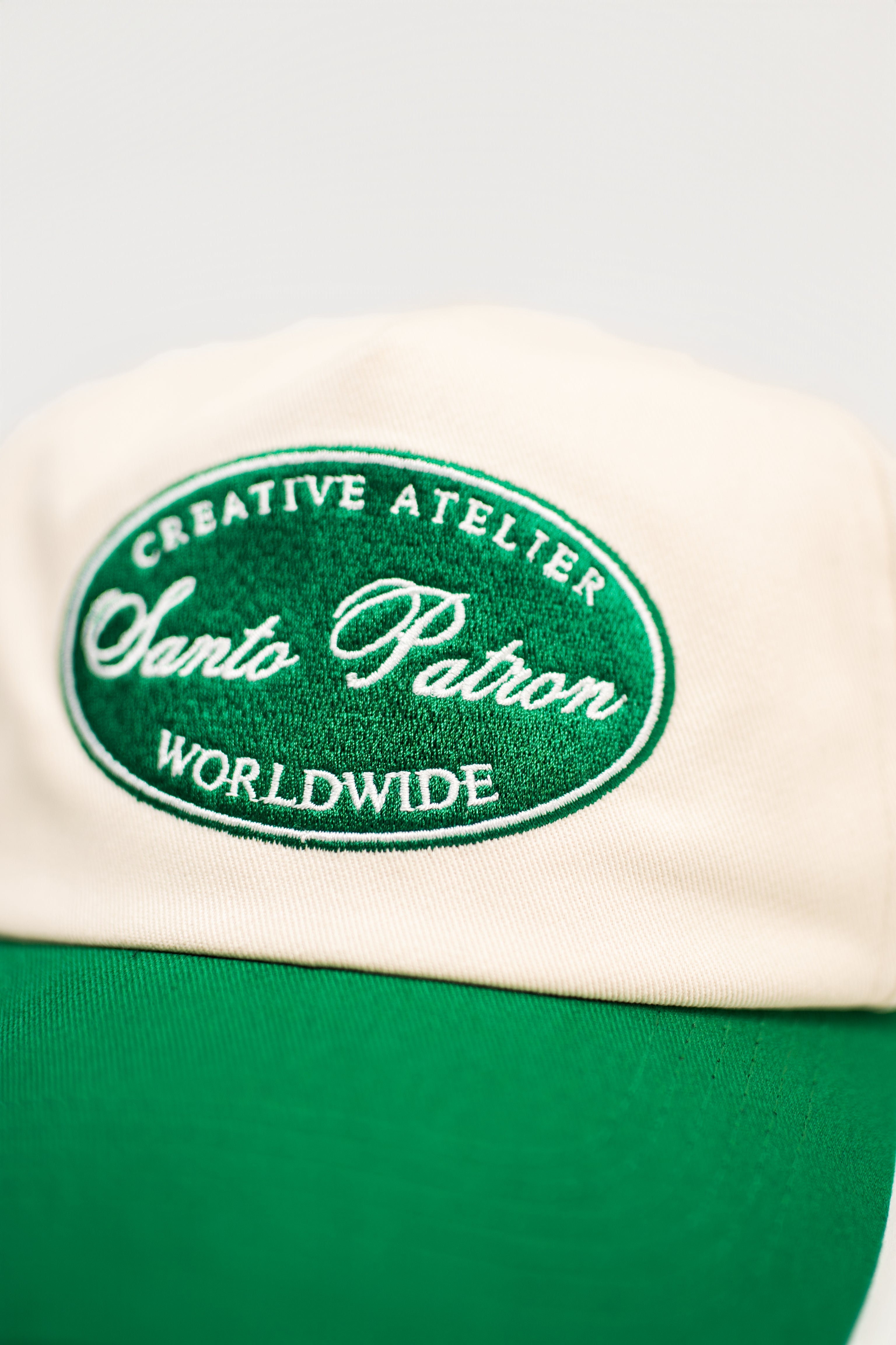 Santo Patrón Round Green Heritage Unstructured Cap santopatron.clothing