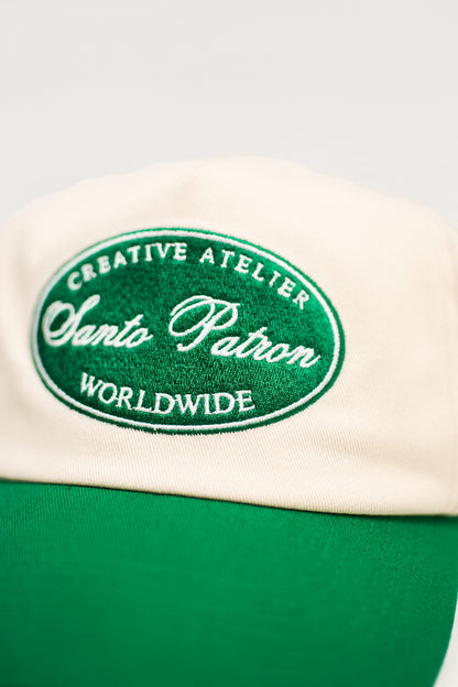Santo Patrón Round Green Heritage Unstructured Cap santopatron.clothing