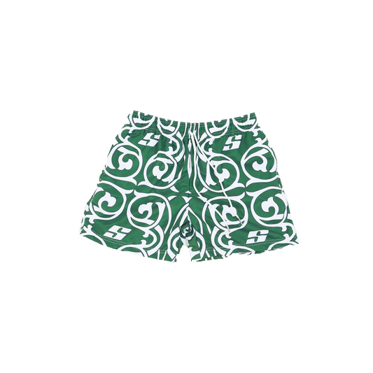 Swimming trunks mosaic green