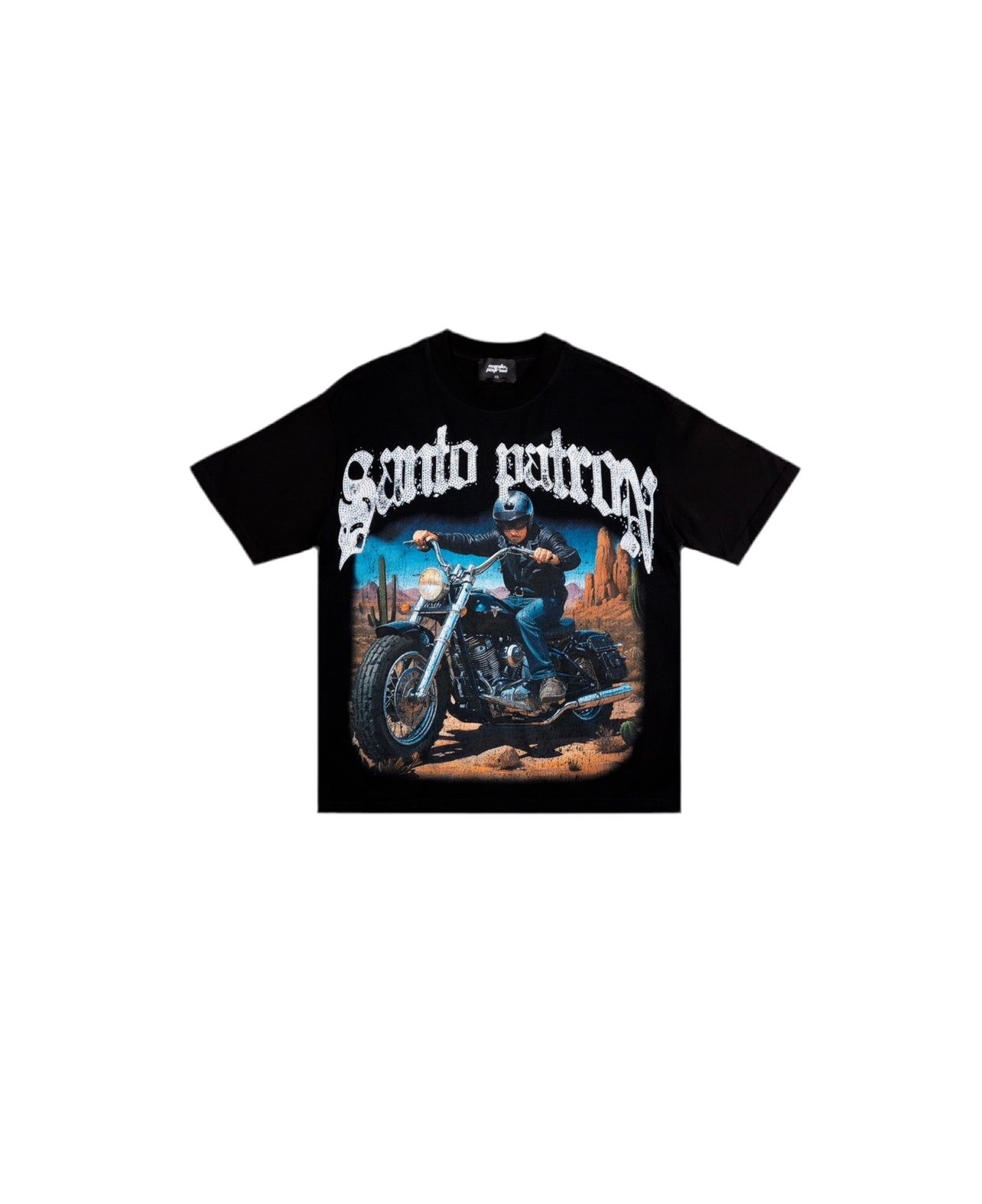 Ghost Rider Rhinestones Tee – santopatron.clothing