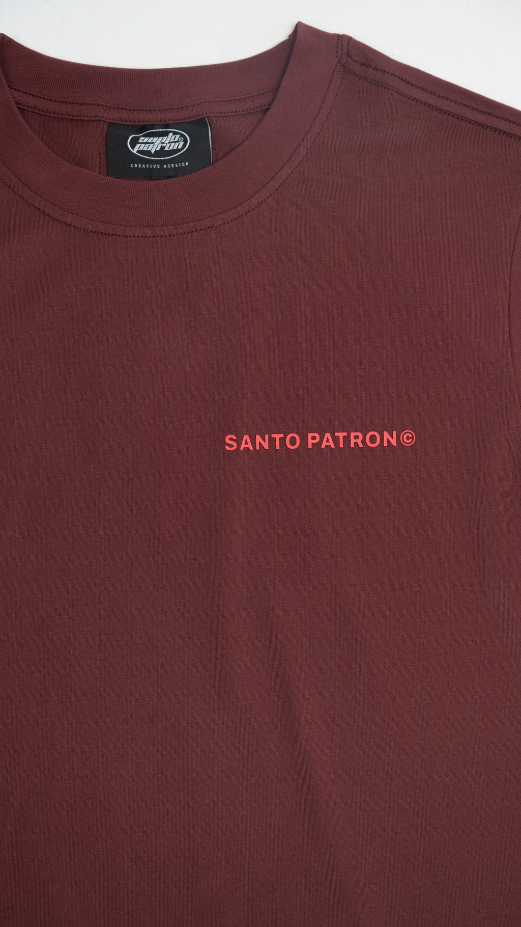 Santo Patrón Core Tee Burgundy santopatron.clothing