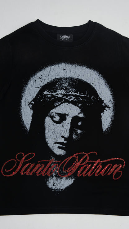 Santo Patrón Sacred Mary Rhinestone Tee santopatron.clothing