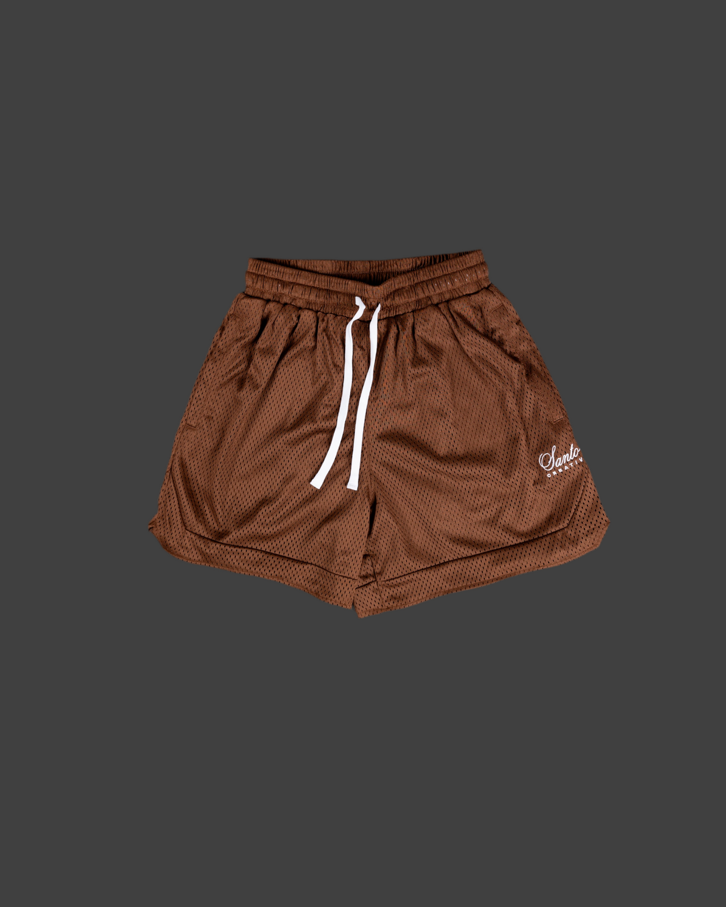 Santo Patron Brown Mesh Short
