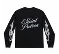Santo Patron Flames Black Longsleeve Santo Patrón Clothing