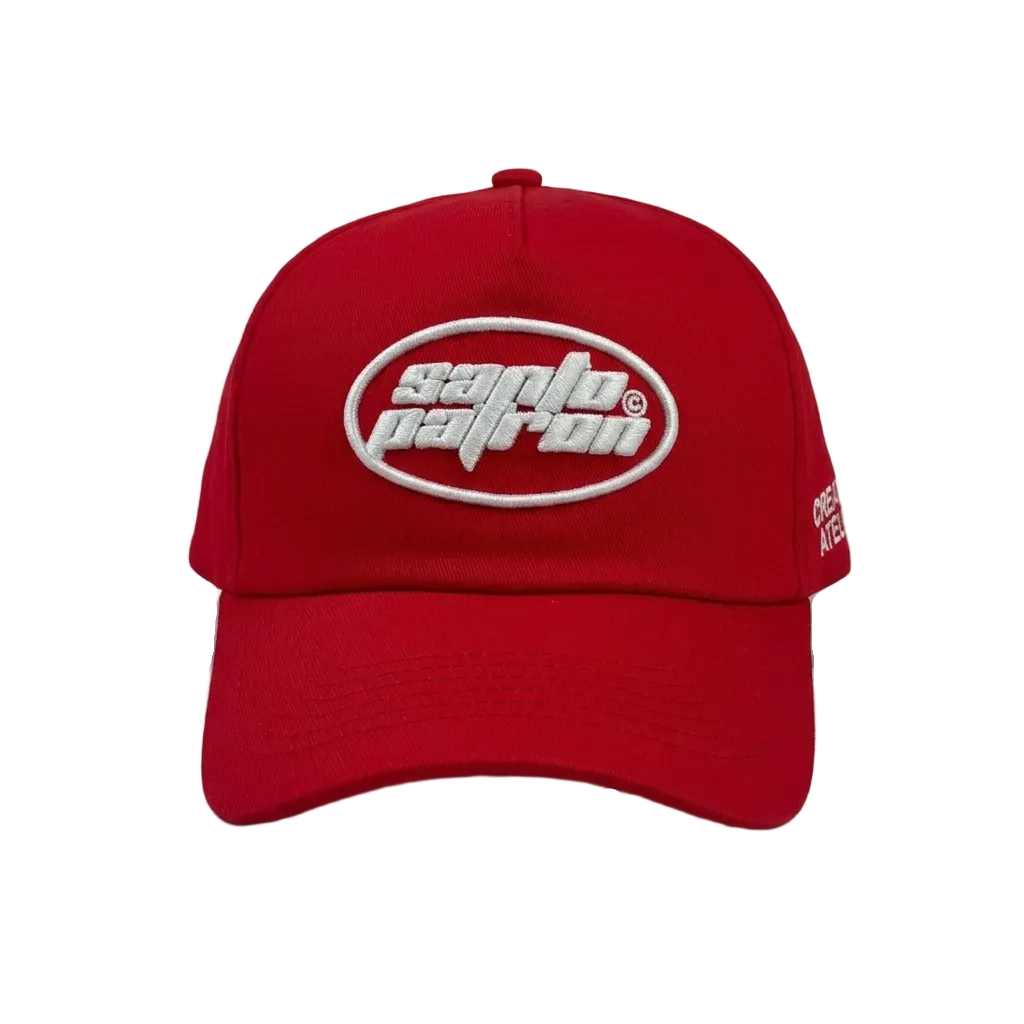 Santo Patron Red Basic Cap Rounded Santo Patrón Clothing