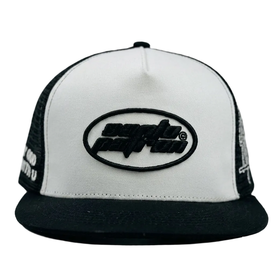 Santo Patron Trucker Hat Leather