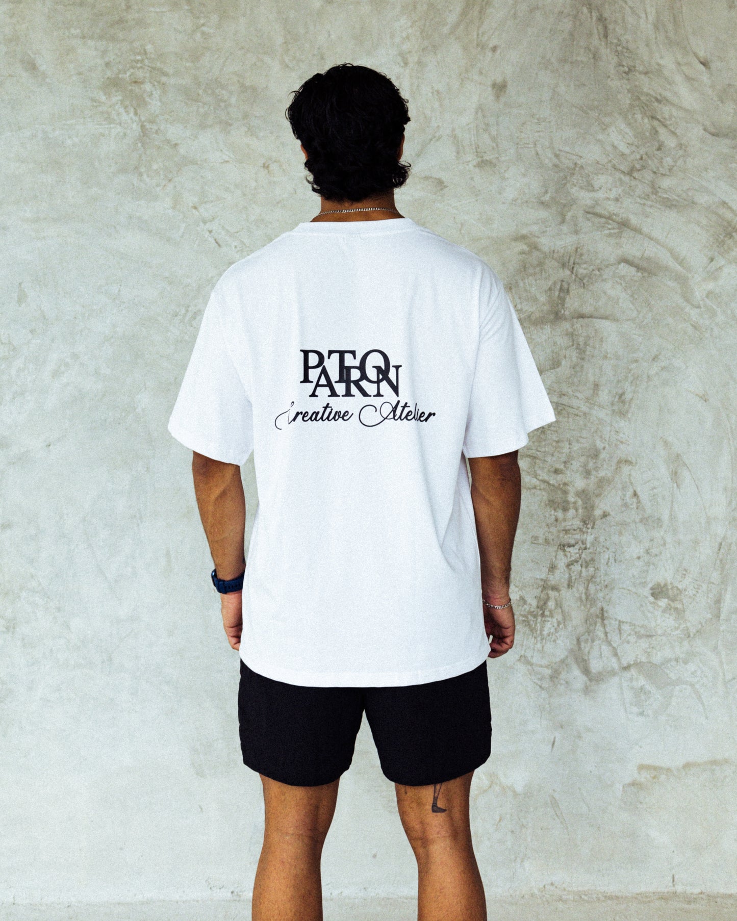 Monogram Patron White logo T-shirt