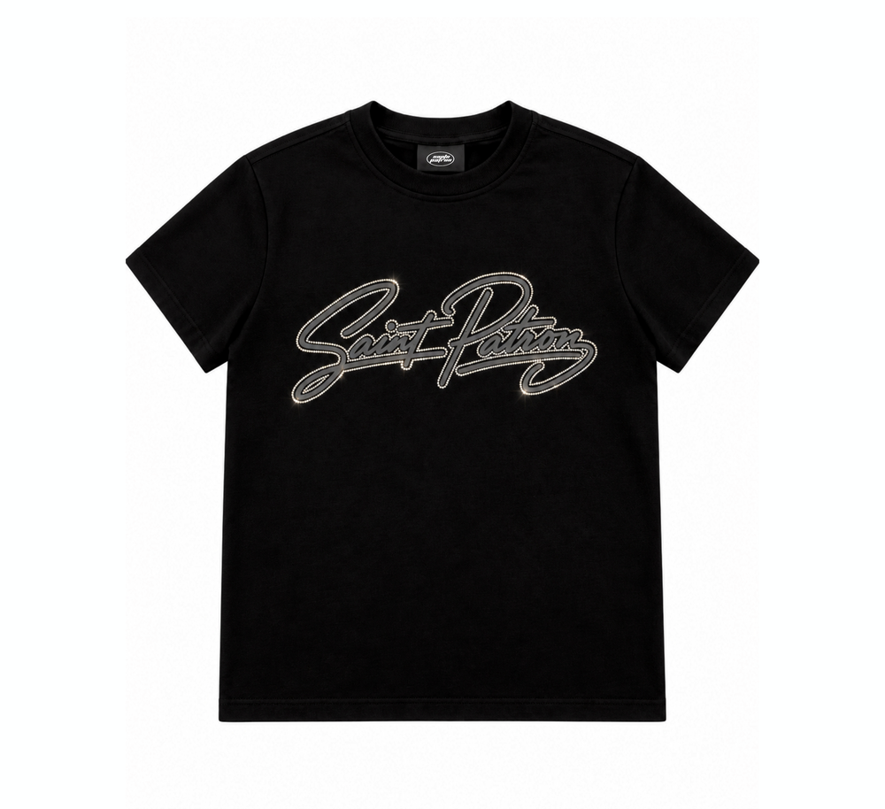 Saint Patron Glow Font Tee