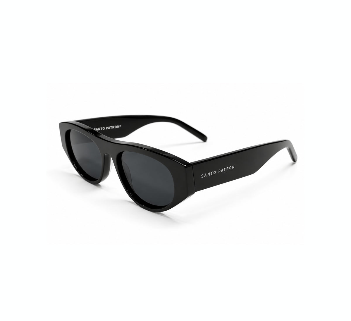 Santo Patrón Oval Black Glasses Santo Patrón Clothing