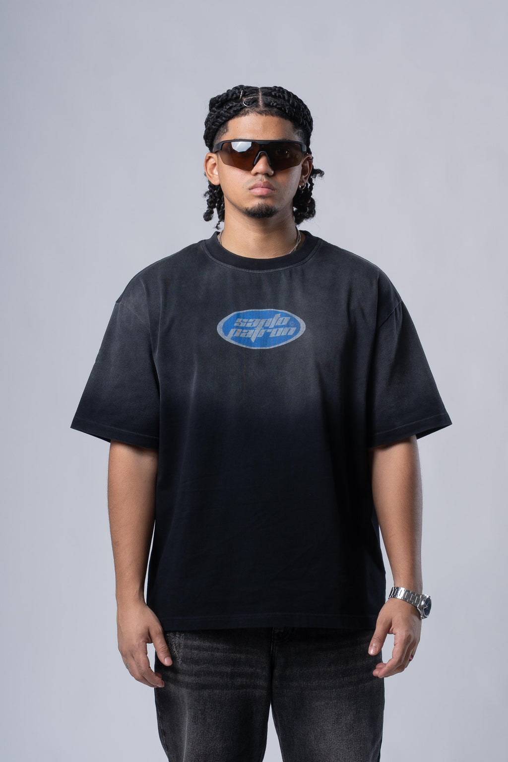 Santo Patrón Midnight Oval Tee santopatron.clothing